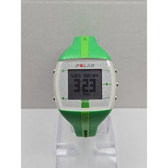 Polar FT4 Green Heart Rate Monitor Fitness Watch Tested Working New Battery - Picture 1 of 11